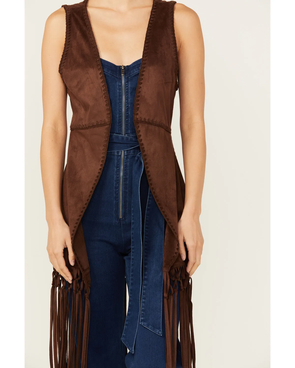 Product Name:  Shyanne Women's Faux Suede Long Fringe Vest