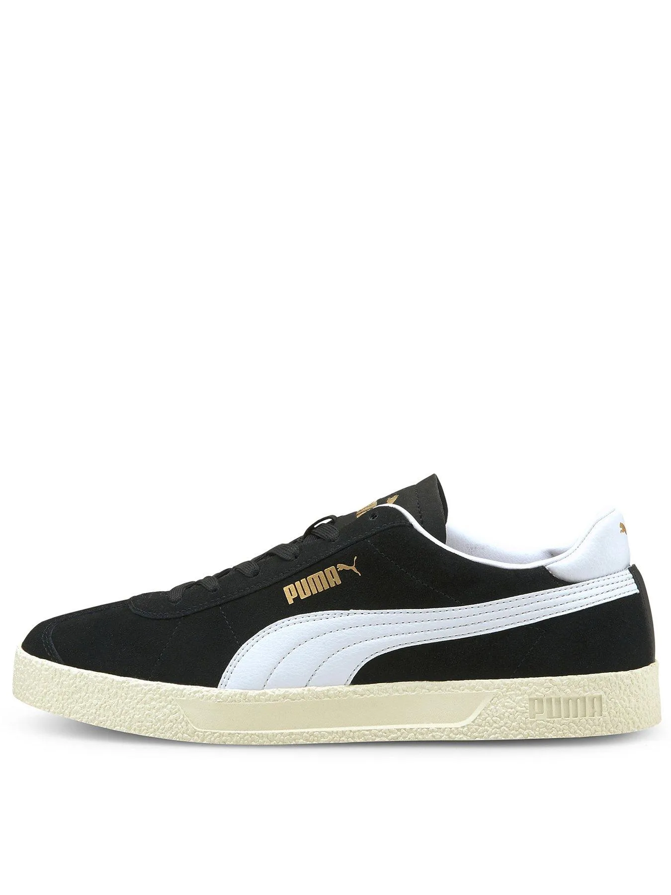 Puma Mens Club Trainers - Black/White