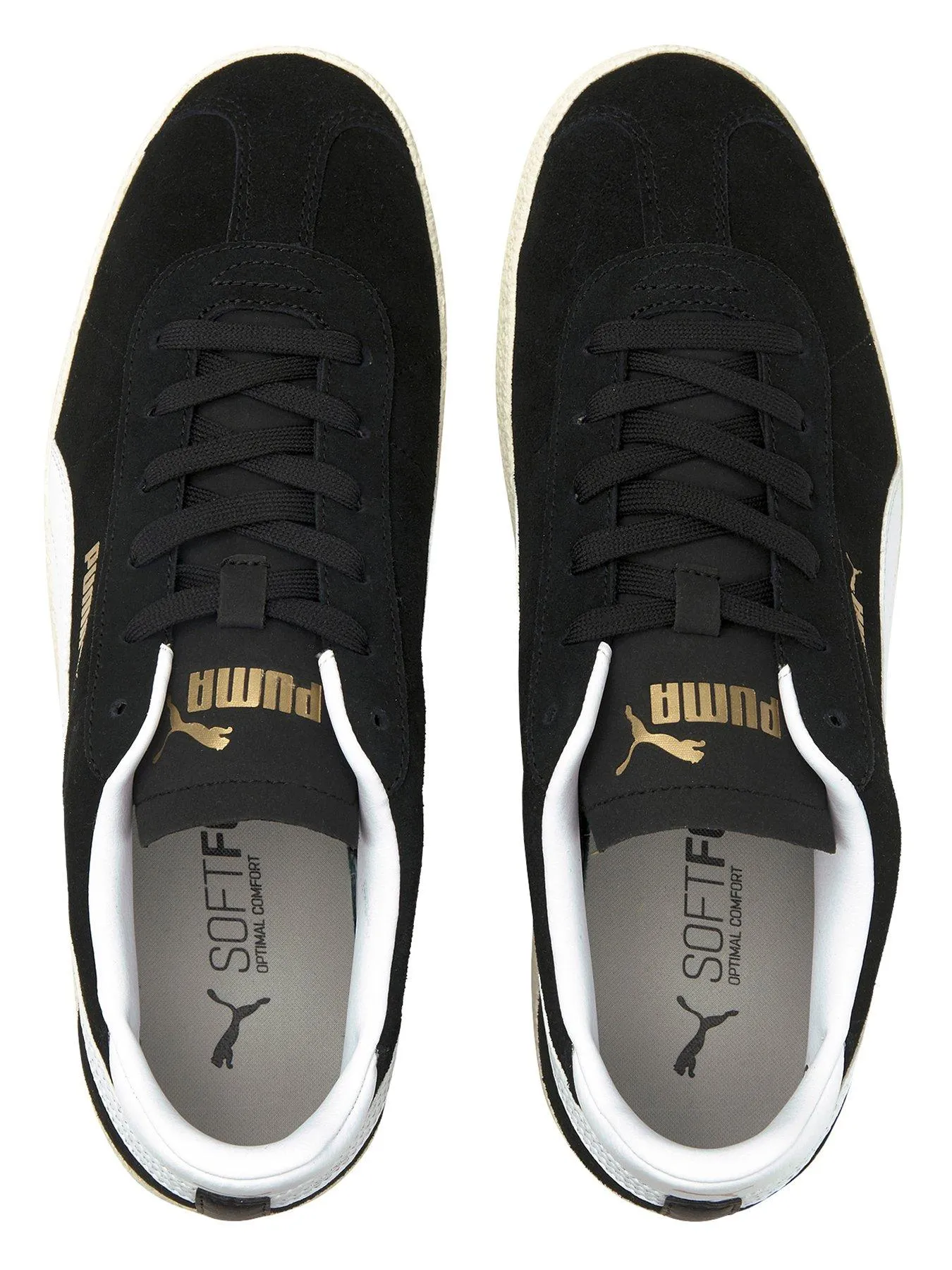 Puma Mens Club Trainers - Black/White