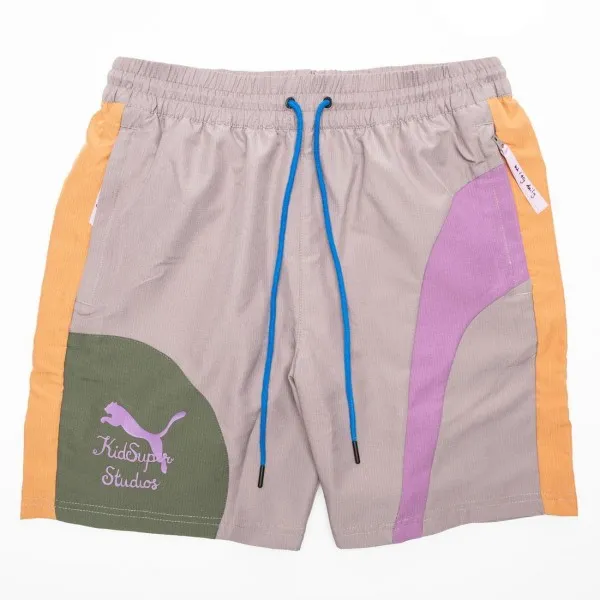 Puma x KidSuper Studios Men Woven Shorts (gray / storm front)