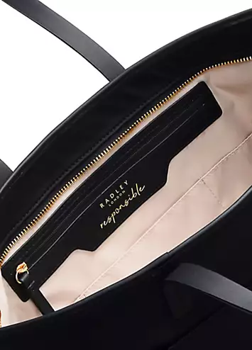 Radley London Black Finsbury Park Medium Ziptop Shoulder Bag | Kaleidoscope