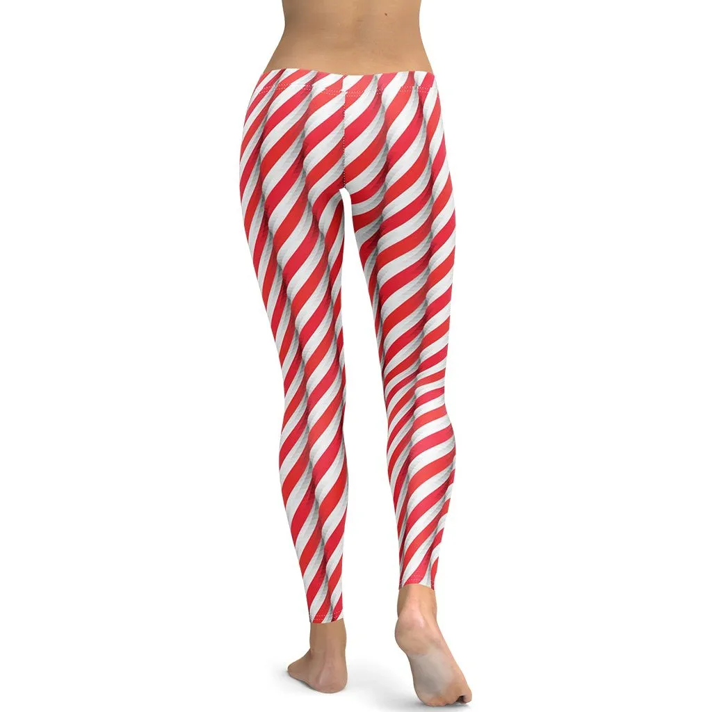 Real Candy Cane Leggings