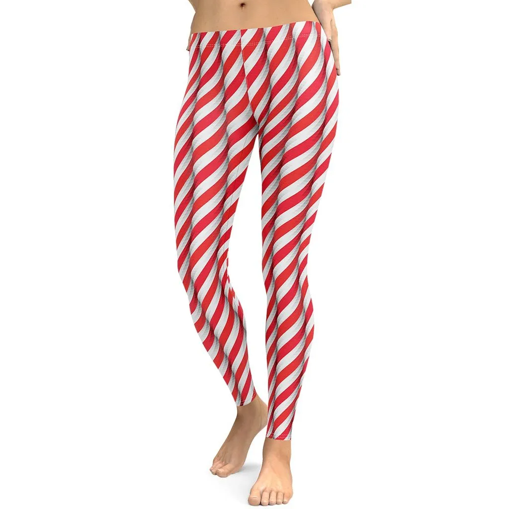 Real Candy Cane Leggings