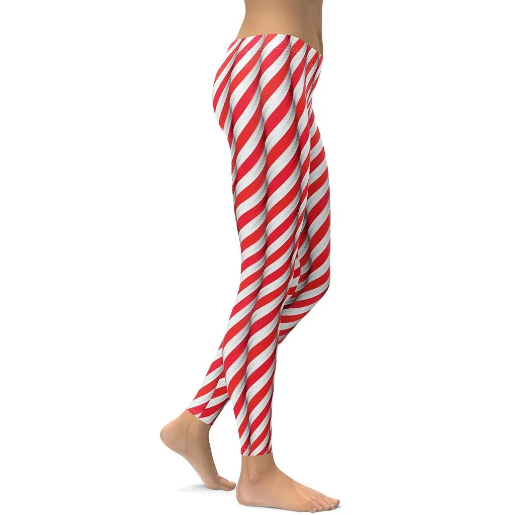 Real Candy Cane Leggings