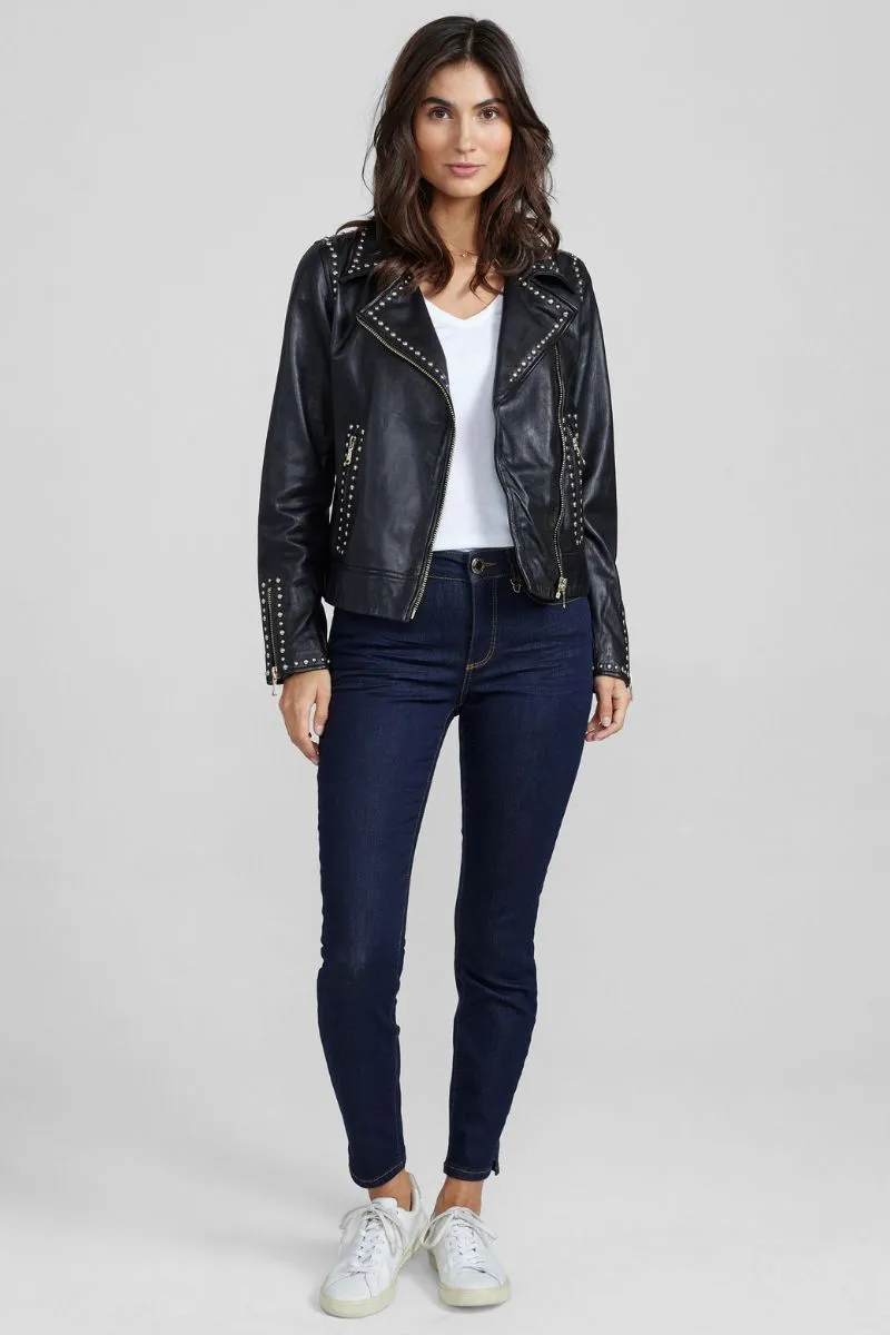 Rebel Leather Jacket | Black | Jakke fra Mos Mosh