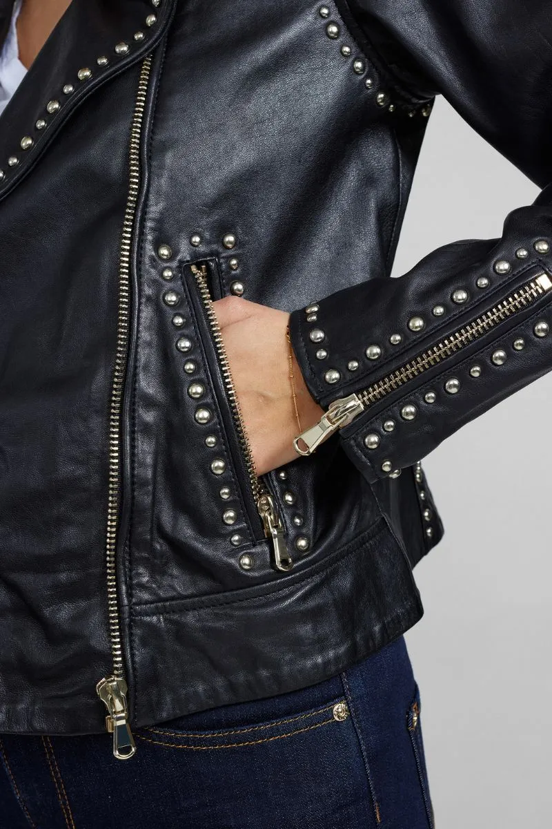 Rebel Leather Jacket | Black | Jakke fra Mos Mosh