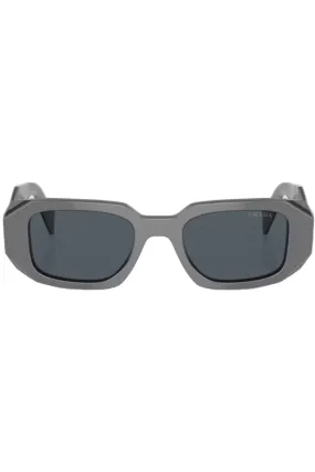 Rectangular Geometric-Temple Sunglasses