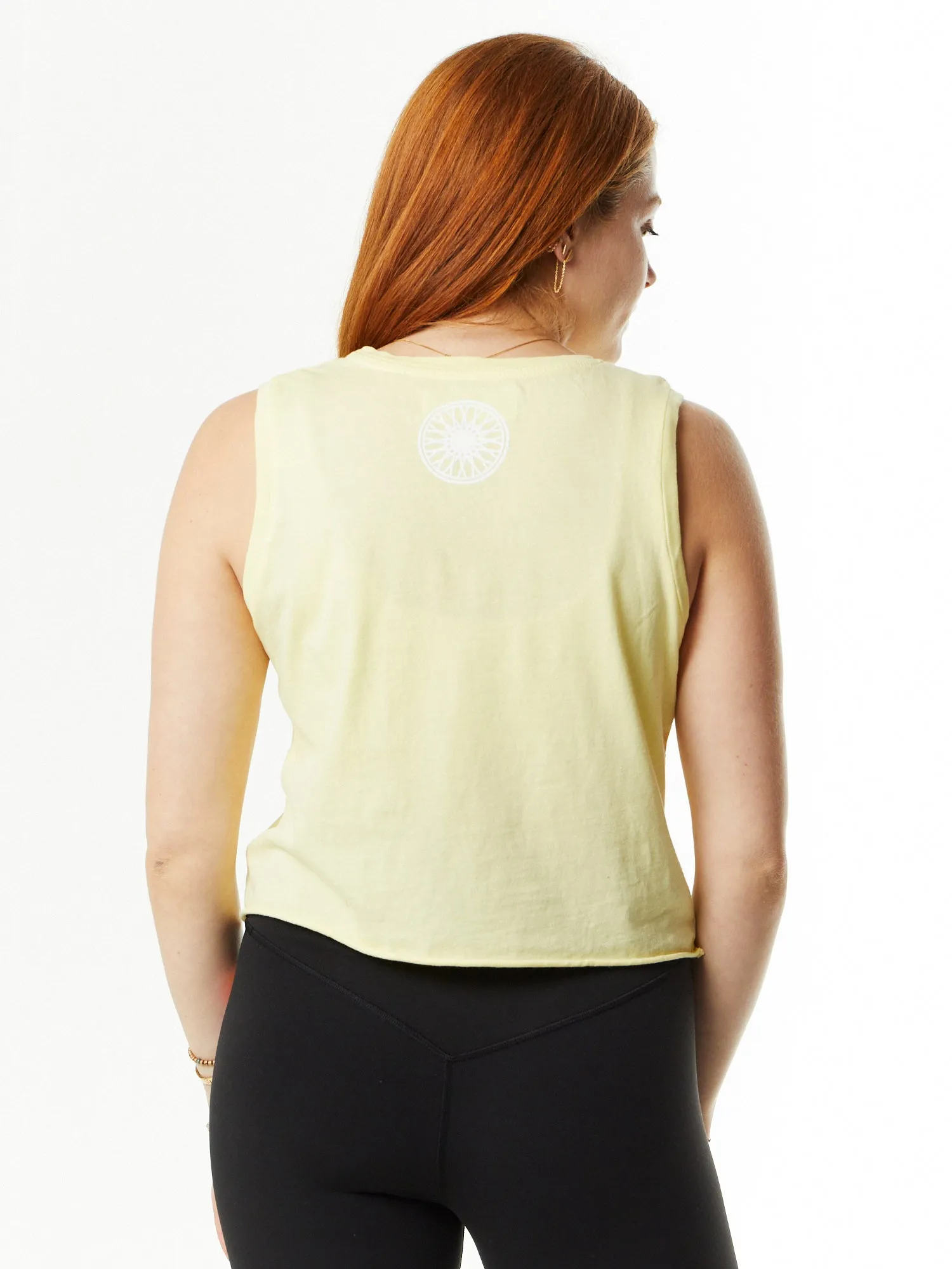 Renee Tank 'PBCH' | Pastel Yellow