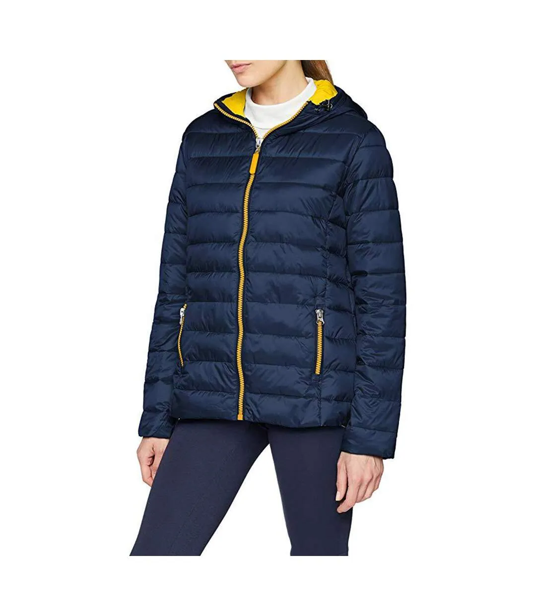 Result Urban Mens Snowbird Hooded Jacket (Navy/Yellow) - UTBC3255