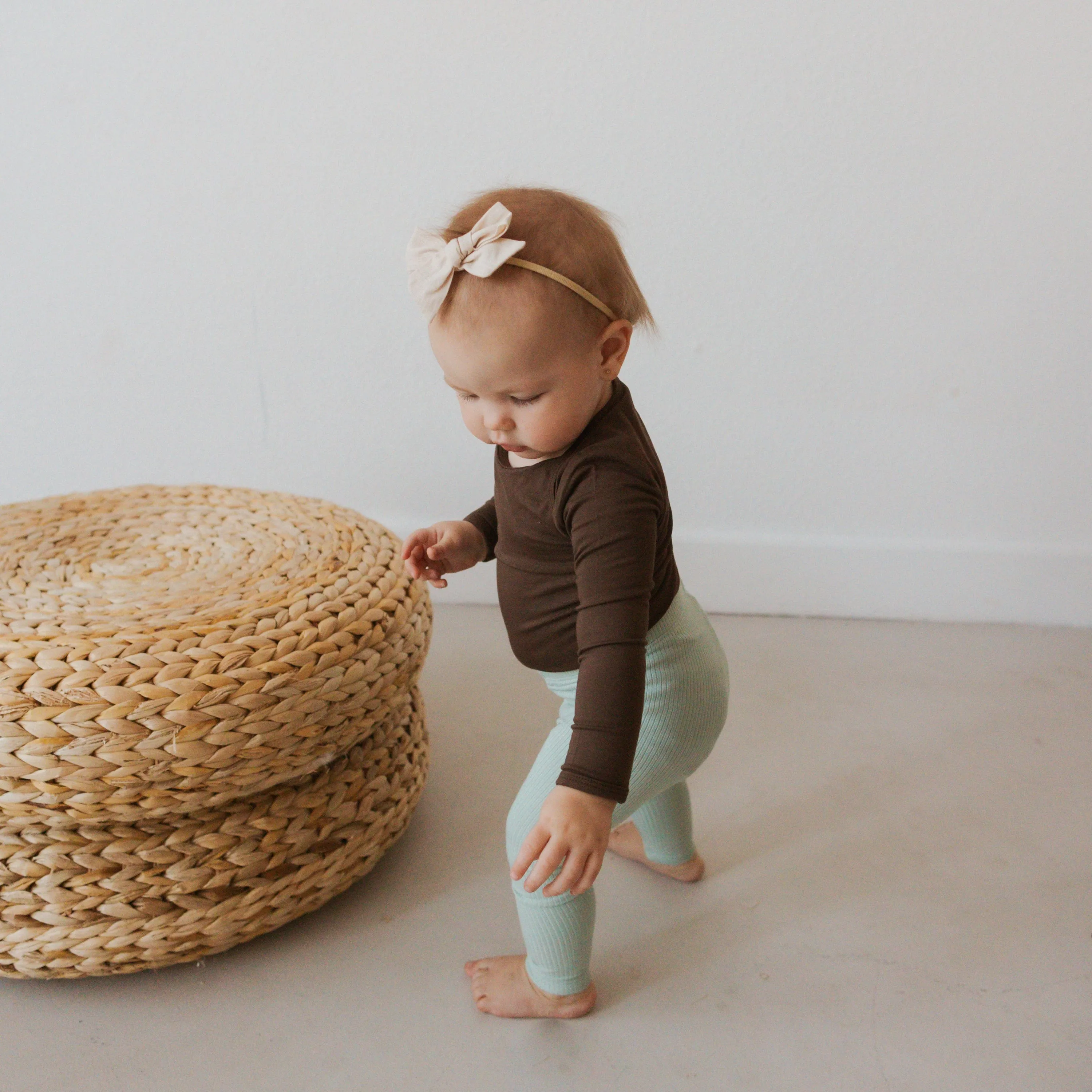 Ribbed Leggings in Sage