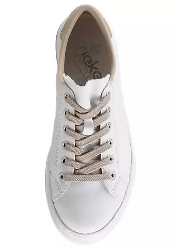 Rieker Lace-Up Patterned Platform Trainers | Grattan