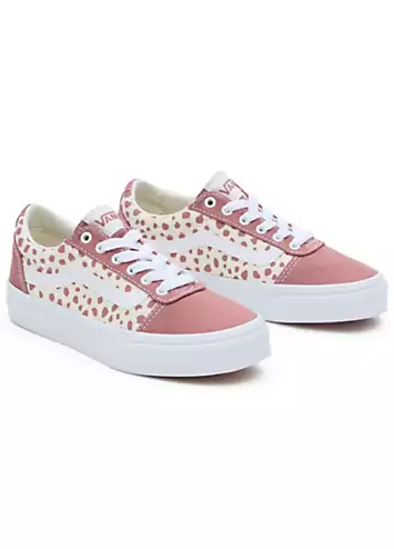 Rose Dots Girls Ward Trainers by Vans | Look Again