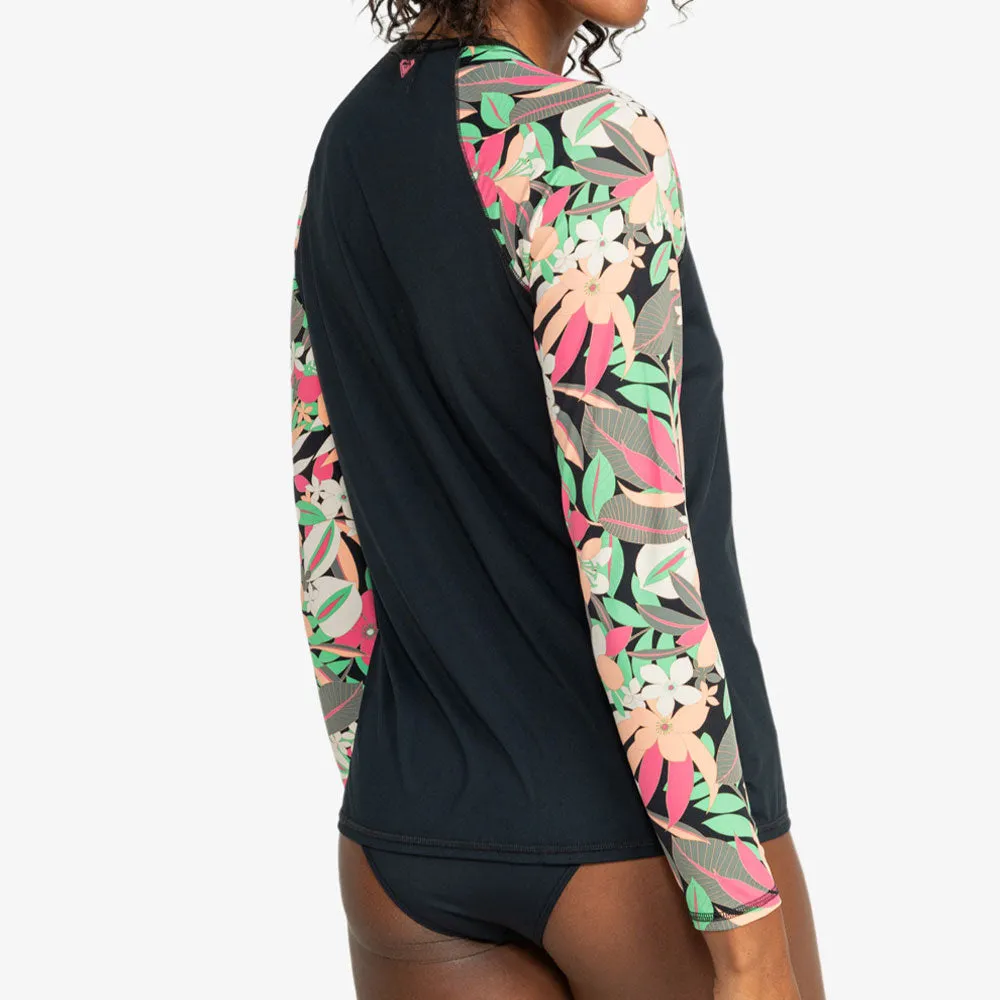 Roxy Lycra Printed Long Sleeve Rash Vest