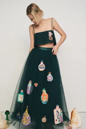 ROYAL EMBELLISHED TULLE SKIRT