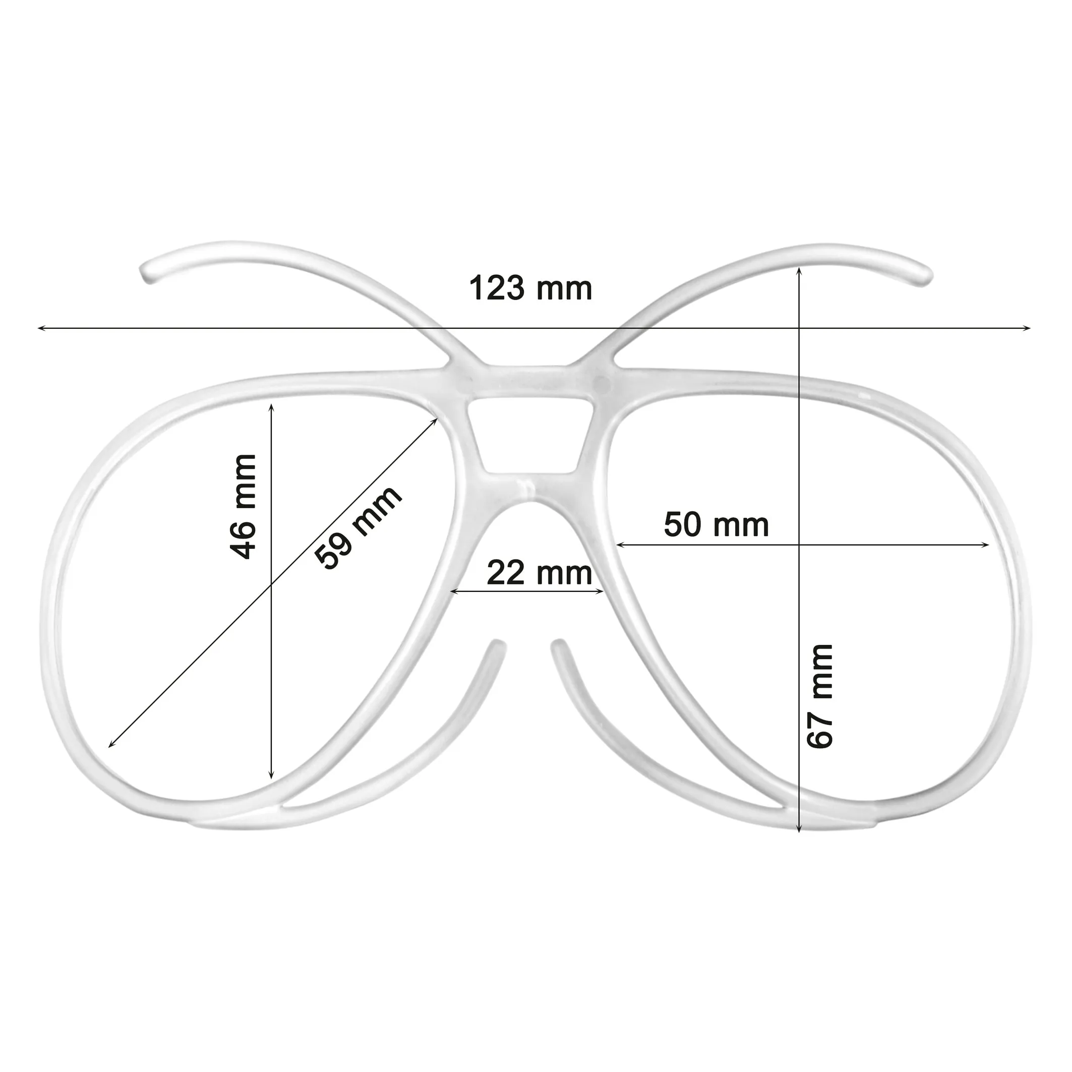 Salice GEKOL Optical Insert for Adult Goggles Transparent