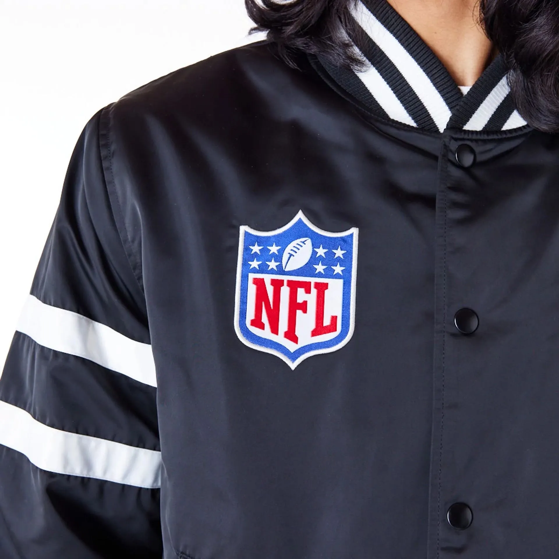 San Francisco 49ers NFL Satin Black Bomber Jacket