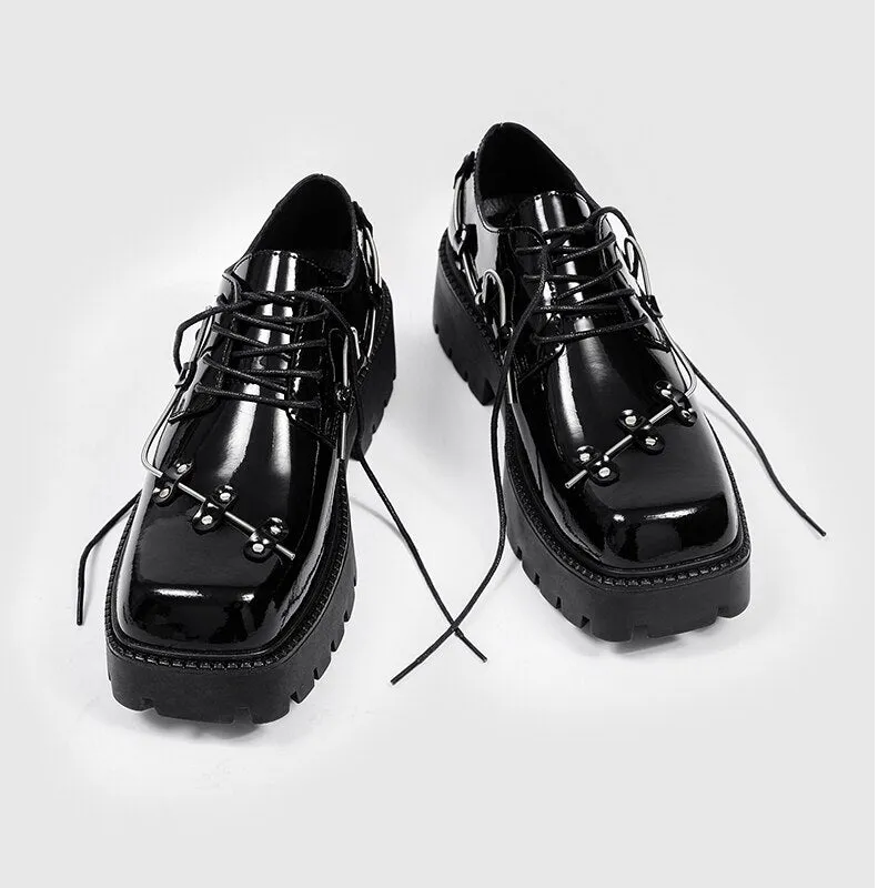 Sangdo Square Toe Wired Chunky Shoes