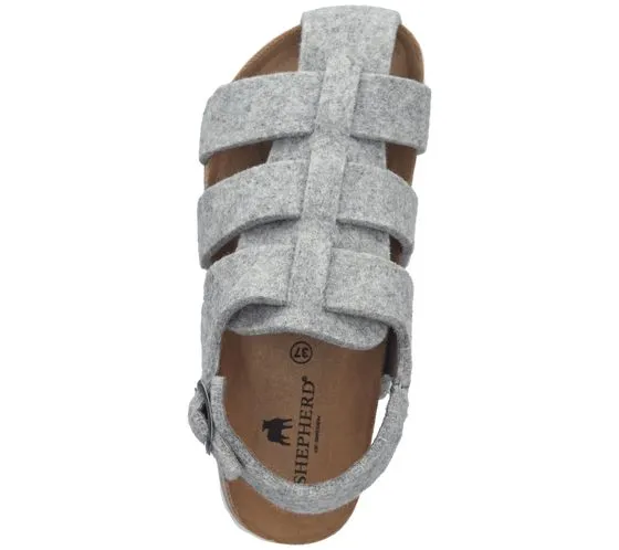 SHEPHERD Tyra women's felt sandals in gladiator style Roman sandals Made in Spain 51-22072 020 Gray