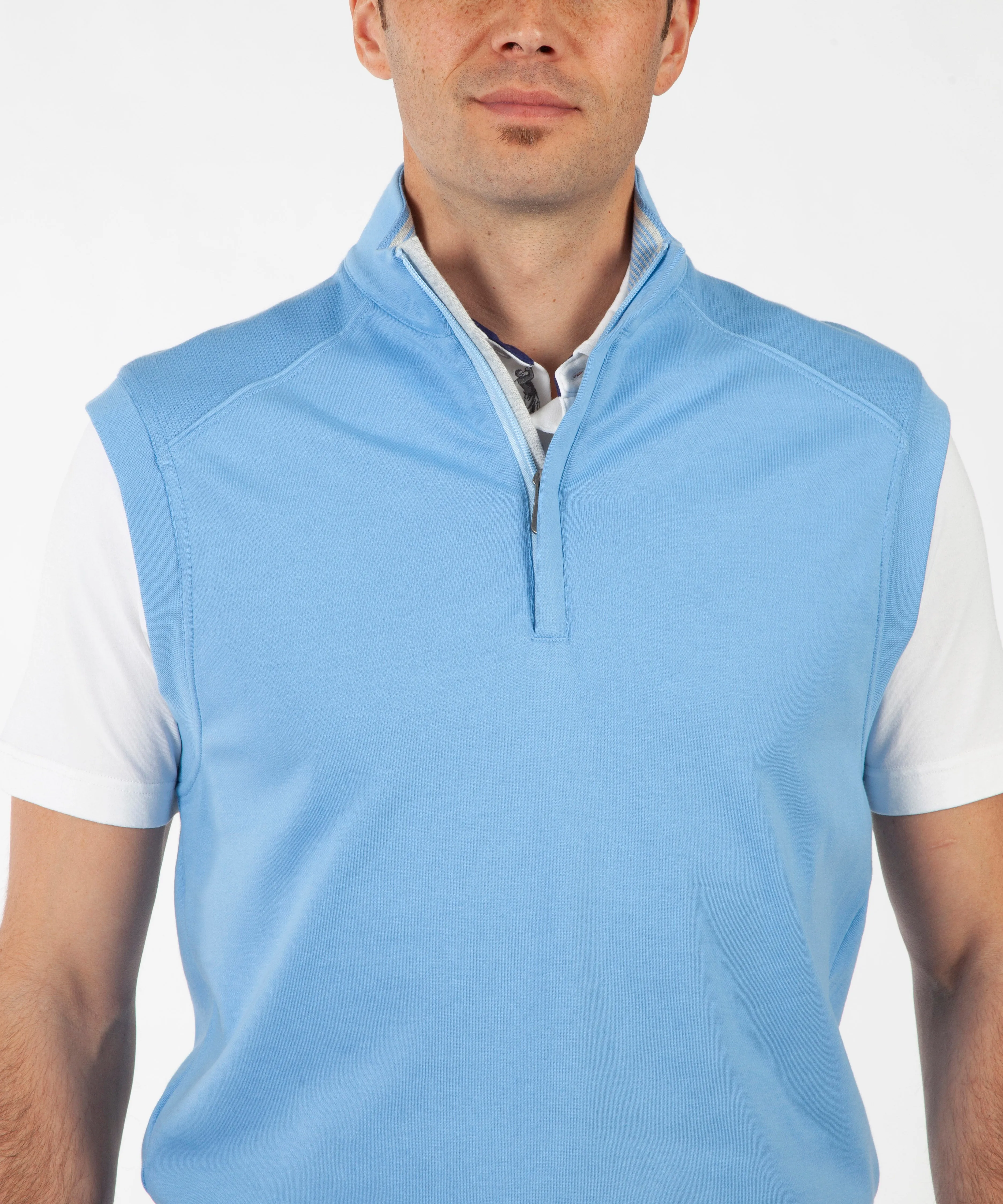 Signature Leaderboard Pima Cotton Quarter-Zip Vest