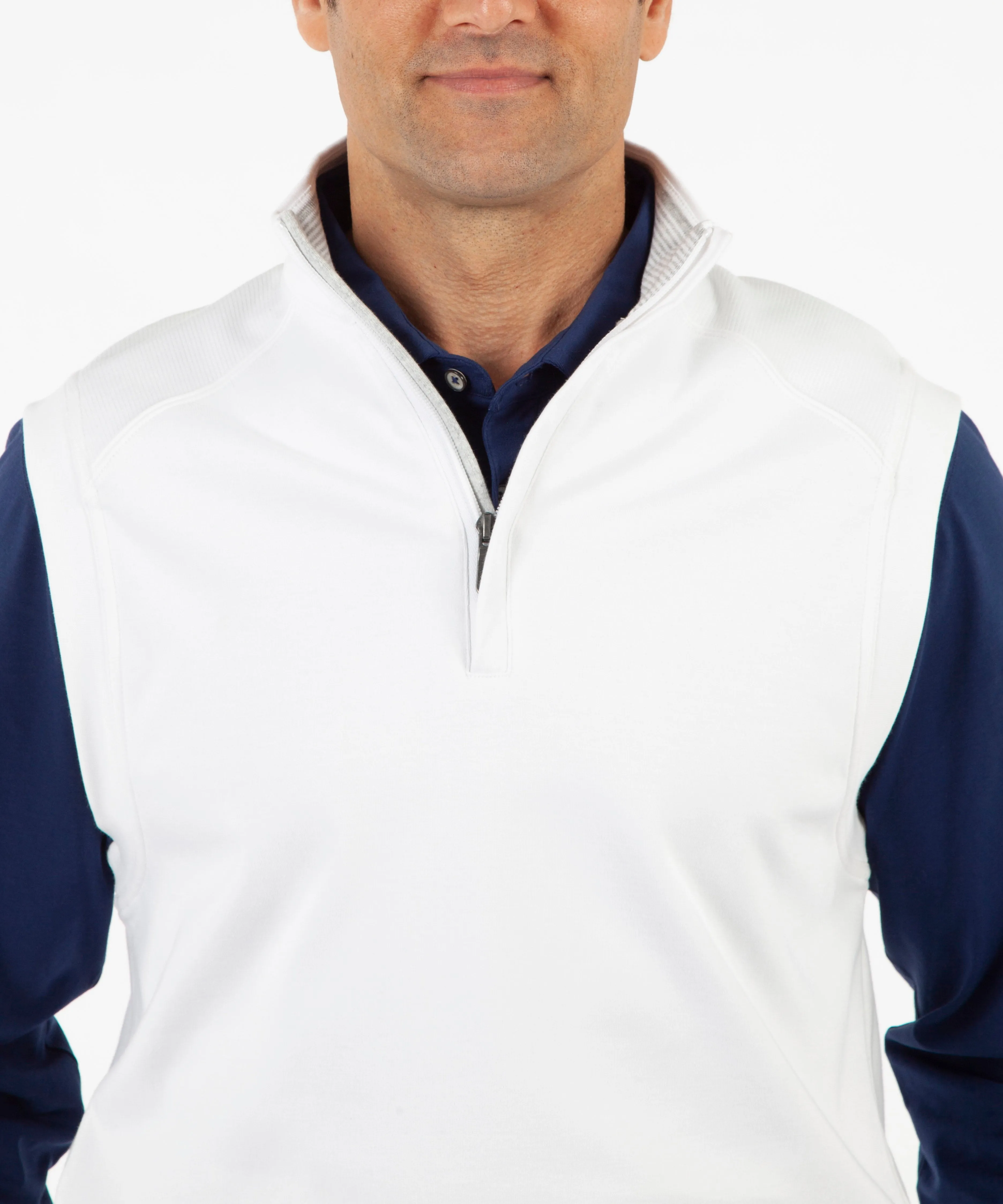 Signature Leaderboard Pima Cotton Quarter-Zip Vest