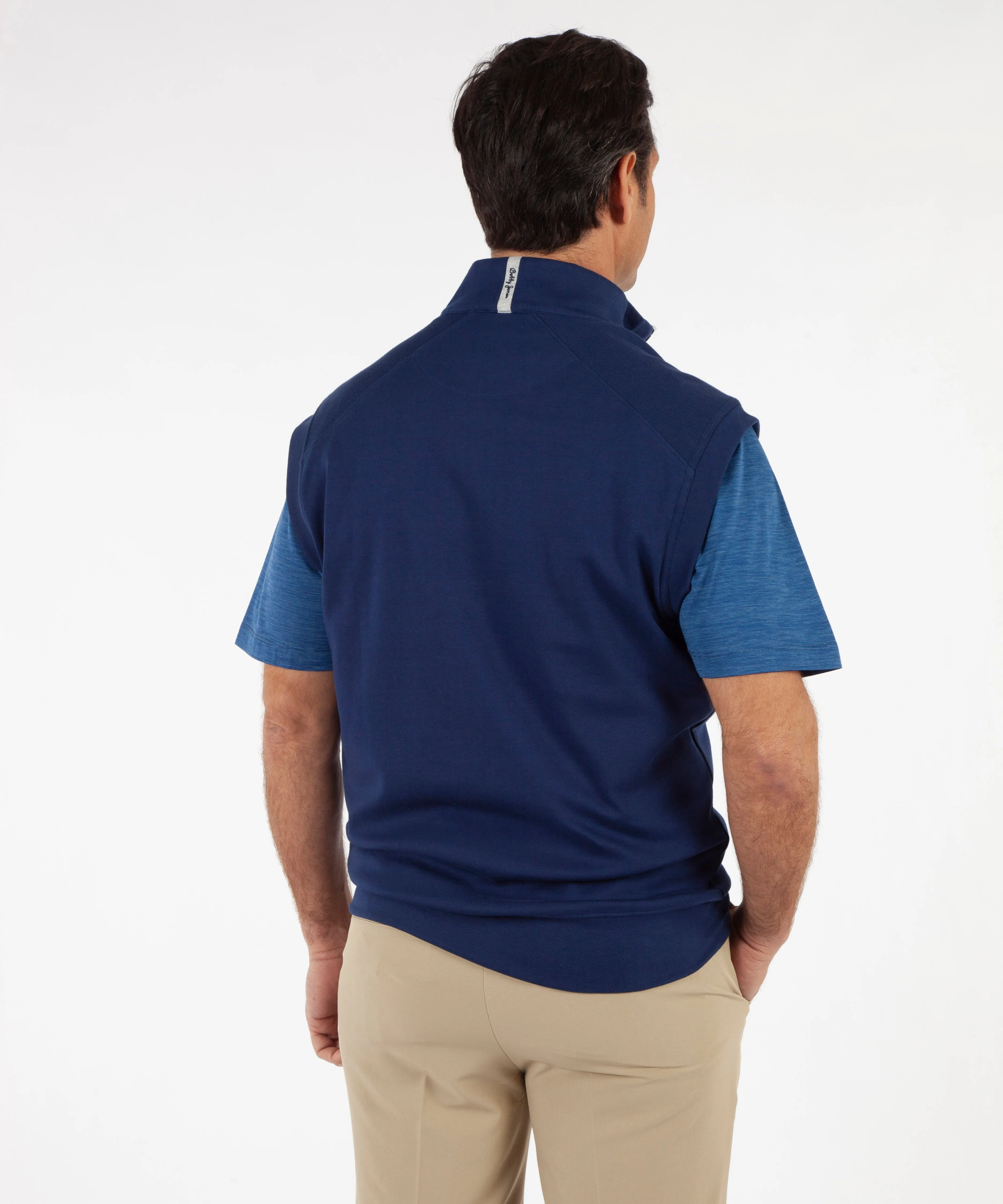 Signature Leaderboard Pima Cotton Quarter-Zip Vest