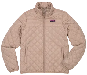 Simply Southern Tan Warm Full Zip Puff Jacket