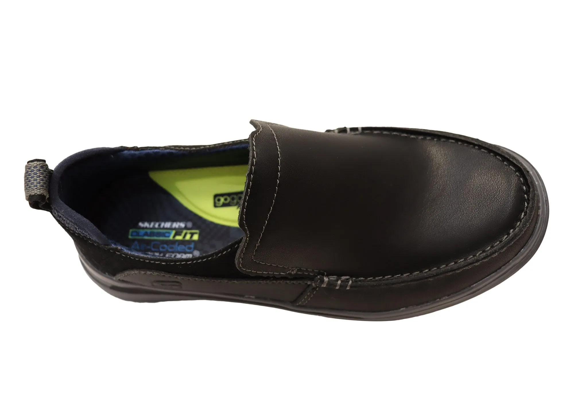 Skechers Mens Proven Relander Comfortable Leather Slip On Shoes