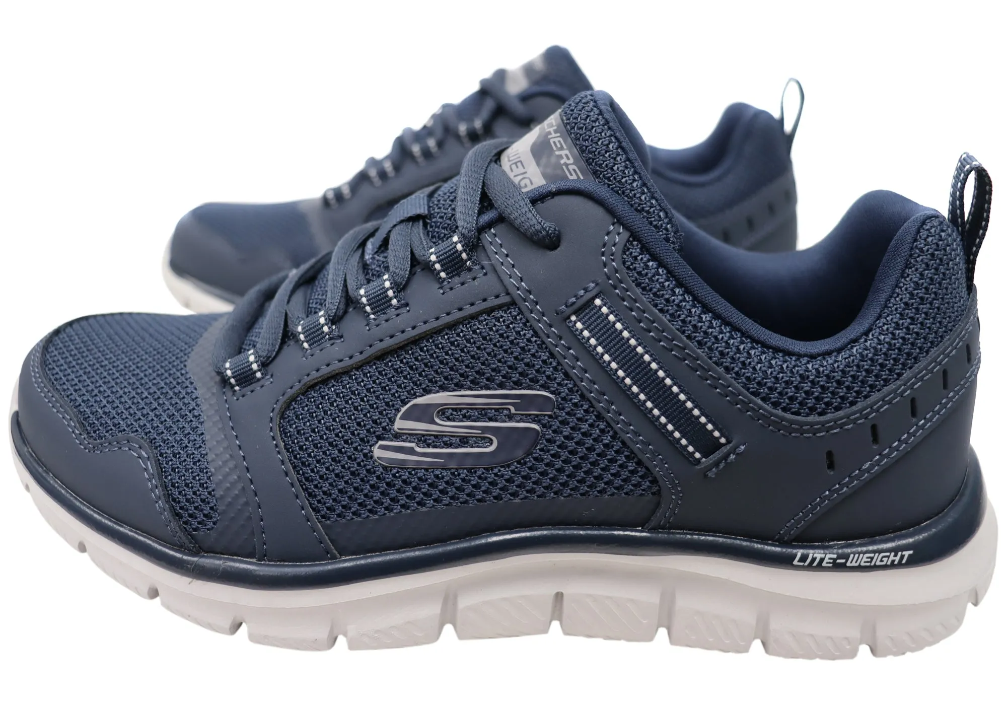 Skechers Mens Track Knockhill Comfortable Memory Foam Shoes