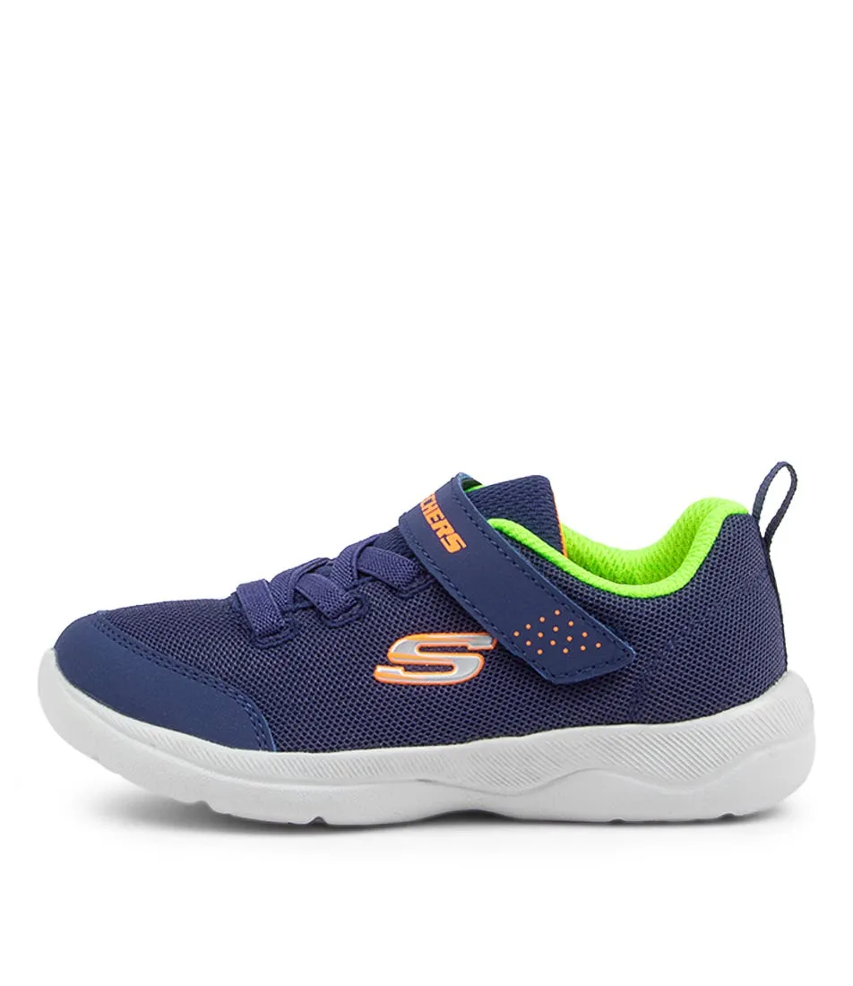 SKECHERS Skech Stepz 2.0 Tot Navy Lime Sneakers