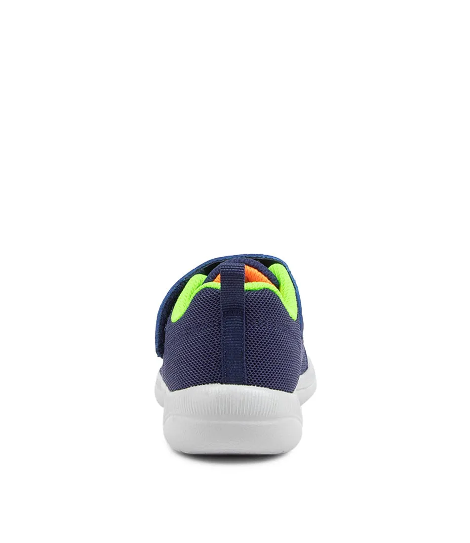 SKECHERS Skech Stepz 2.0 Tot Navy Lime Sneakers