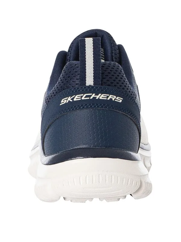 Skechers Track Broader Trainers - Off White/Navy