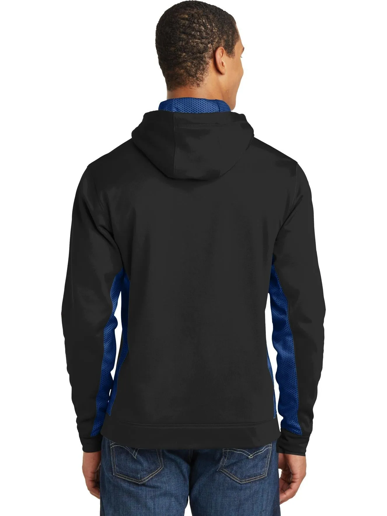 Sport-Tek CamoHex Fleece Colorblock Hooded Pullover