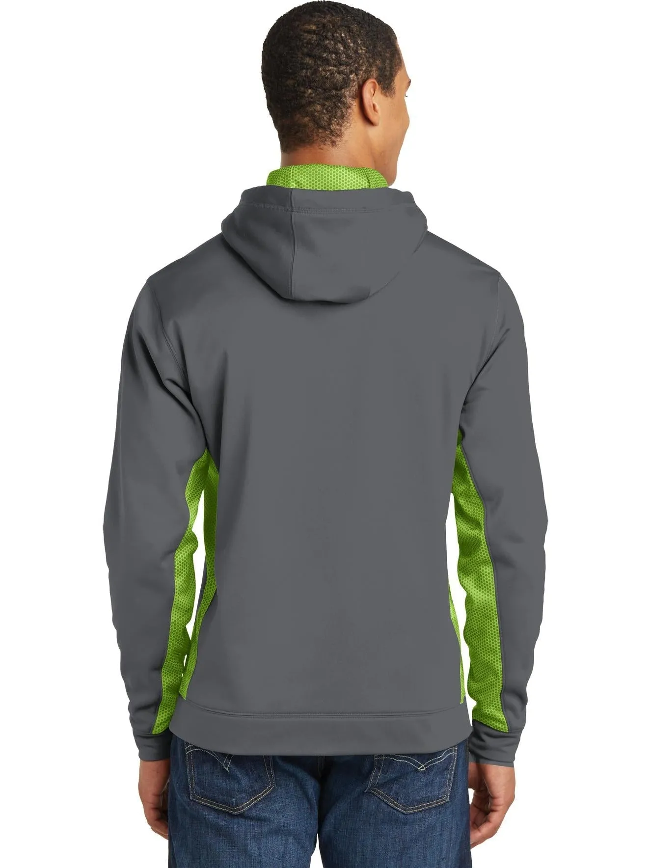 Sport-Tek CamoHex Fleece Colorblock Hooded Pullover