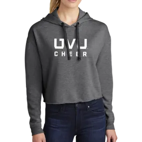 Sport-Tek Ladies PosiCharge Tri-Blend Wicking Fleece Crop Hooded Pullover - UVU Cheer