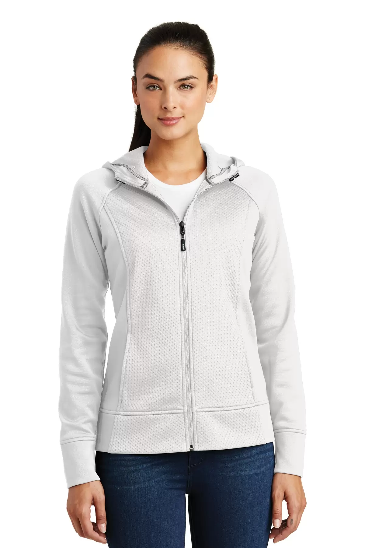 Sport Tek LST295 Sport-Tek Ladies Rival Tech Fleece Full-Zip Hooded Jacket SKU: LST295