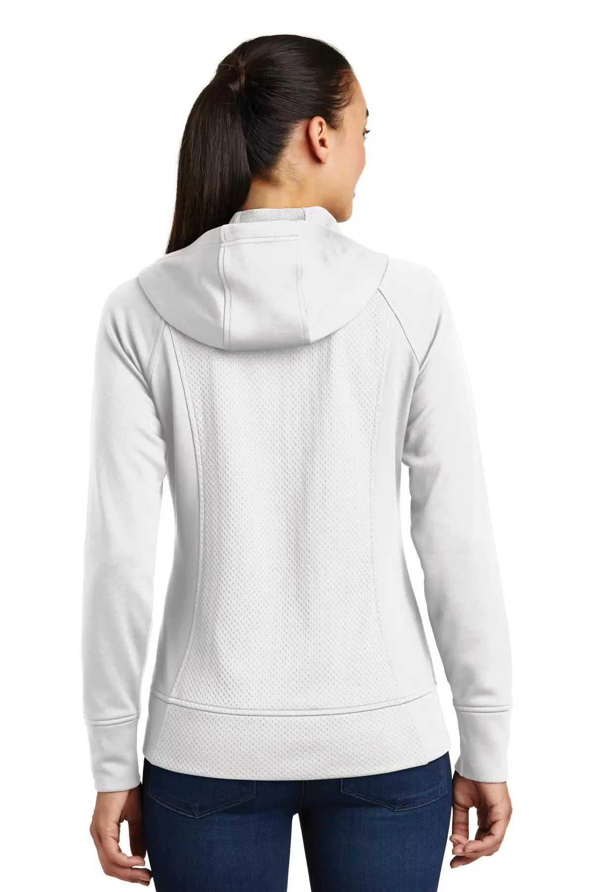 Sport Tek LST295 Sport-Tek Ladies Rival Tech Fleece Full-Zip Hooded Jacket SKU: LST295