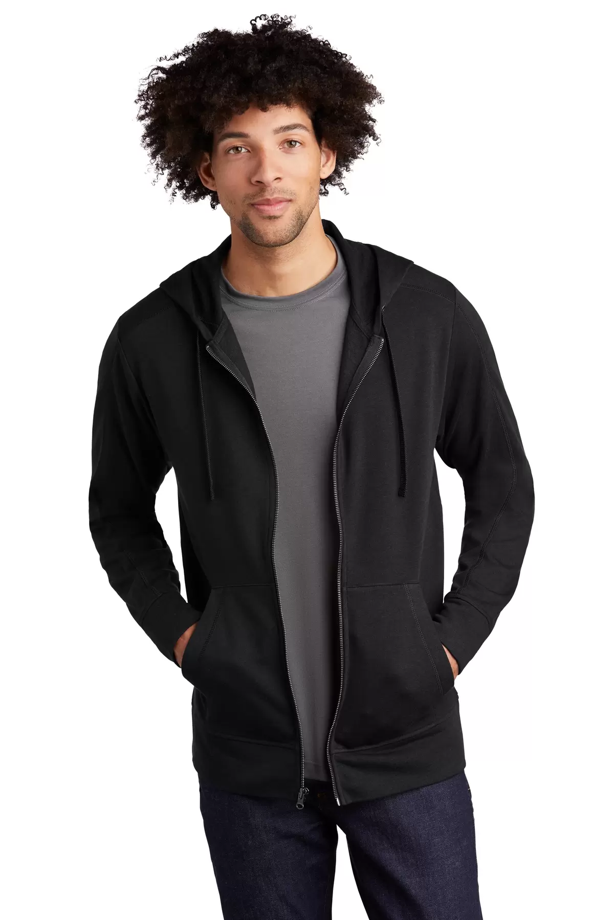 Sport Tek ST293 Sport-Tek    PosiCharge    Tri-Blend Wicking Fleece Full-Zip Hooded Jacket SKU: ST293