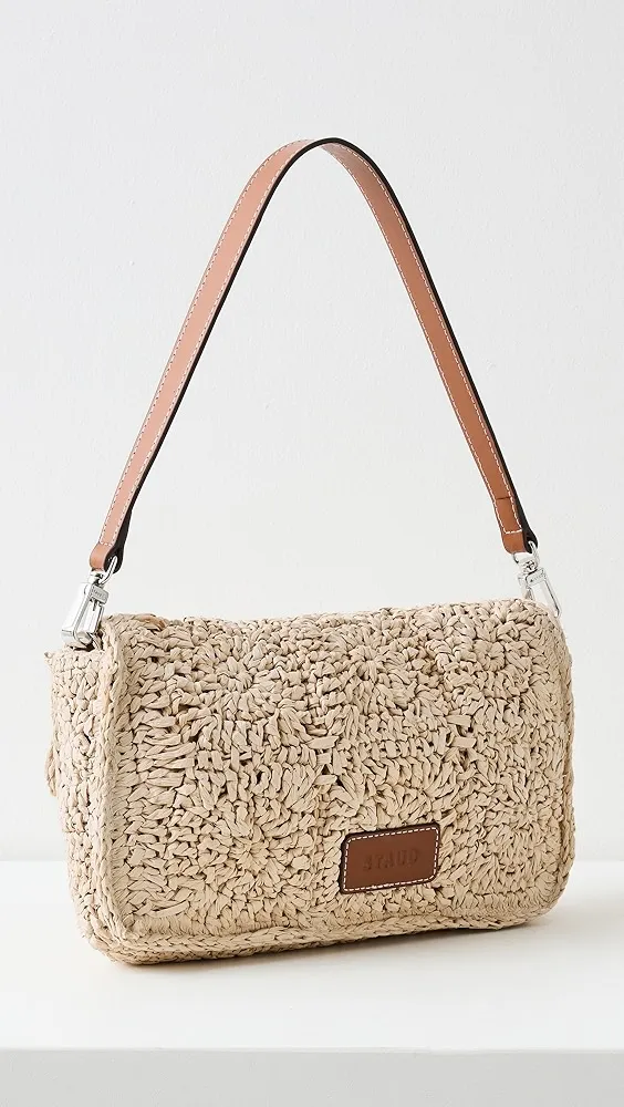 STAUD   Timmy Crochet Shoulder Bag 