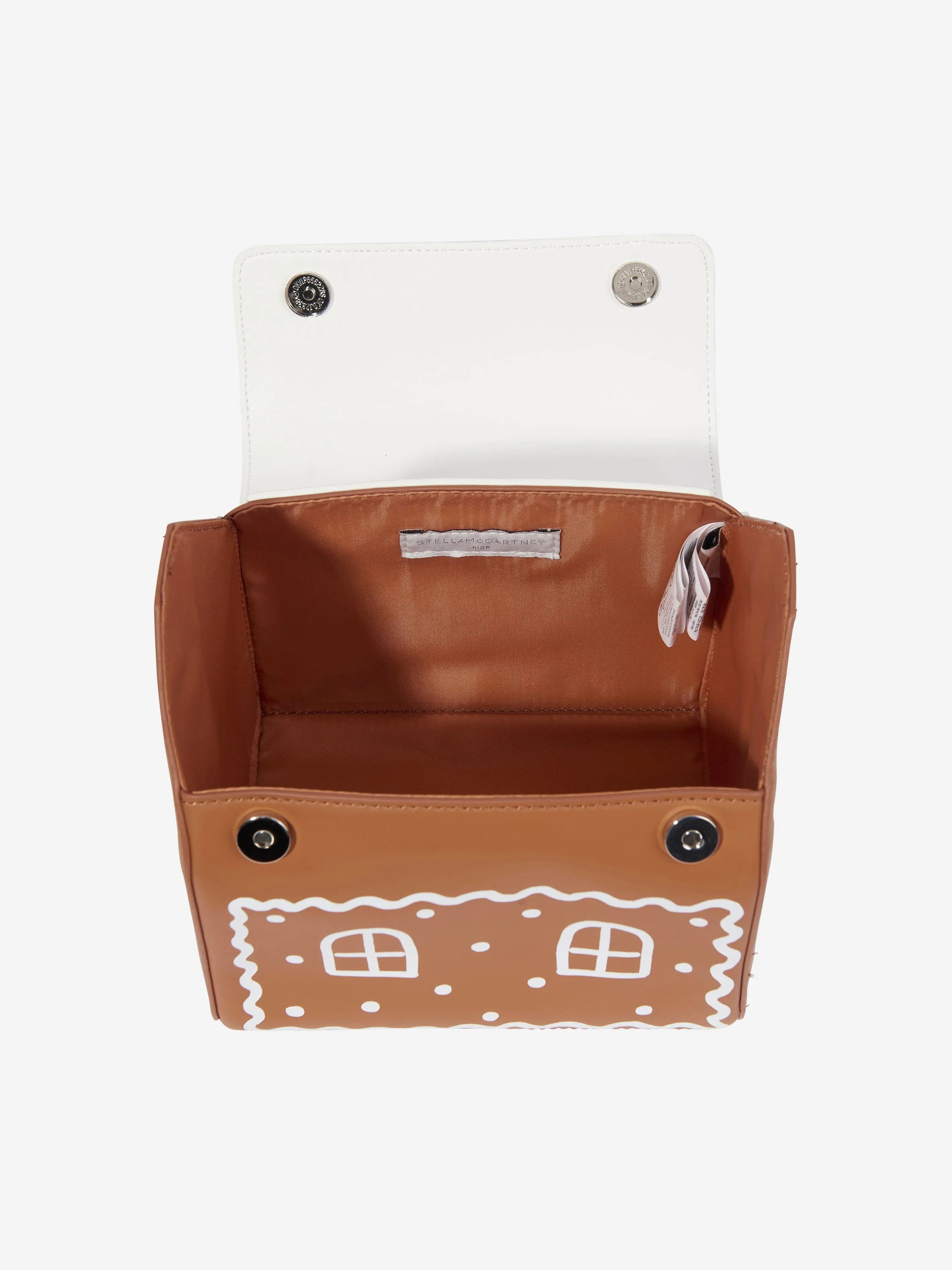 Stella McCartney Girls Gingerbread House Handbag in Brown