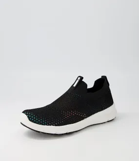 SUPERSOFT Kaylahs Black Bright Recycled Knit Sneakers