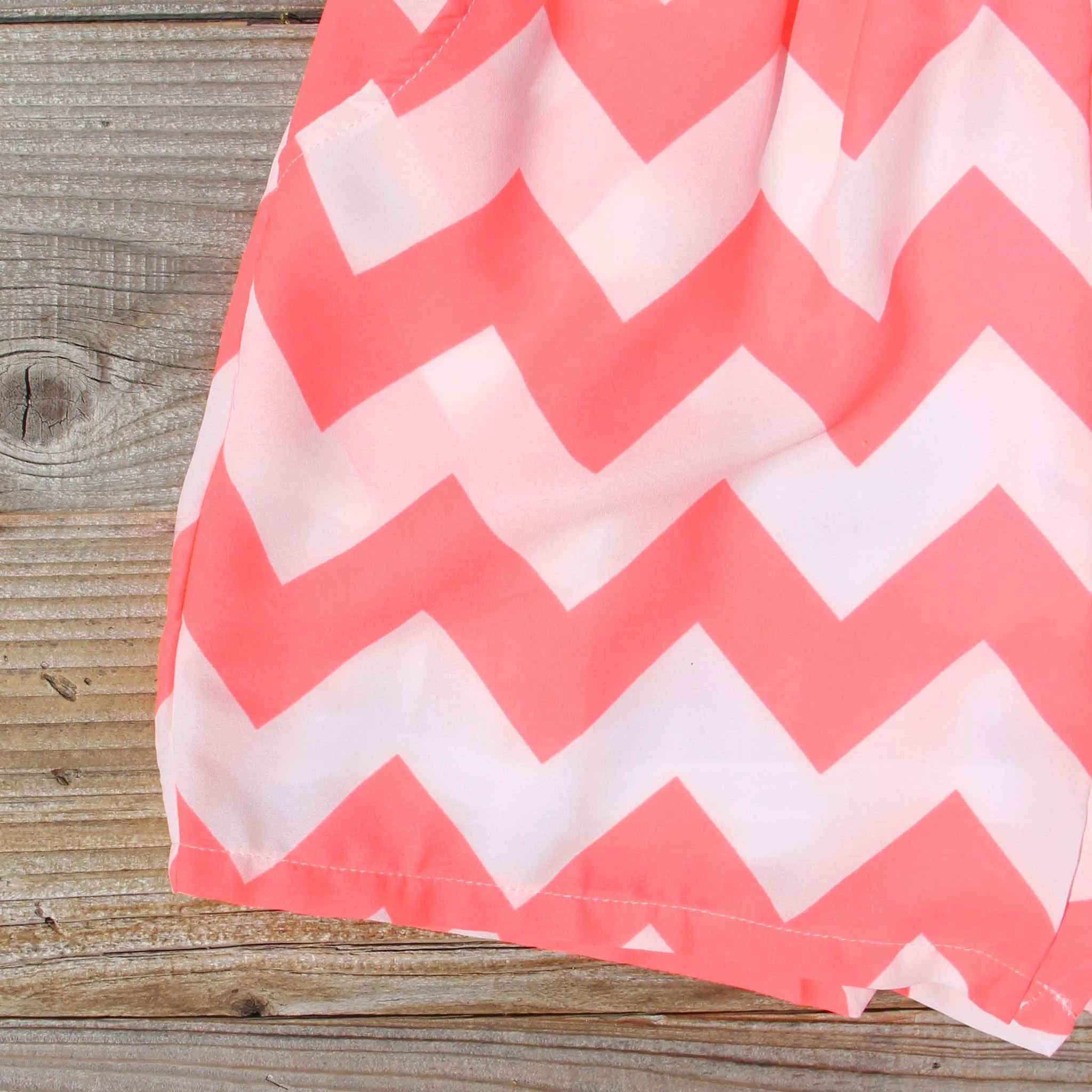 Sweetvine Chevron Romper in Pink