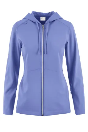 Tafford Active Selena Women's 5-Pocket Long Sleeve Zip-Front Scrub Hoodie