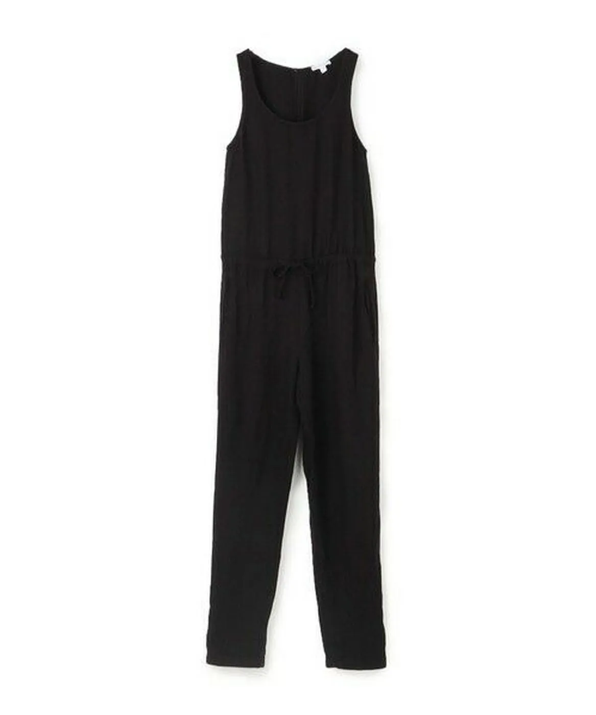 Tencel Linen Blend Romper-Black