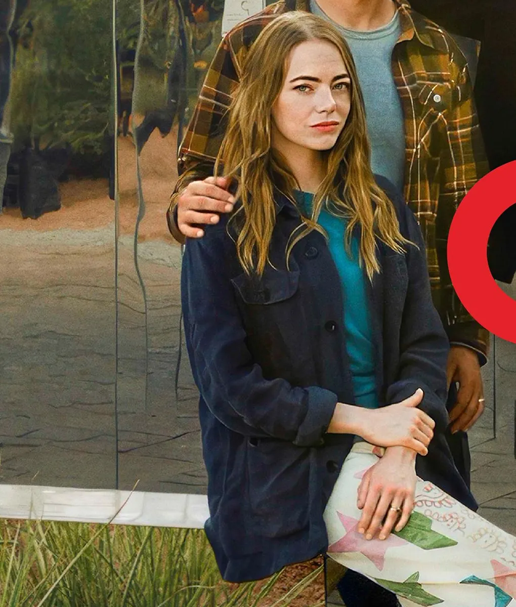 The Curse Emma Stone Blue Jacket | The Leather City