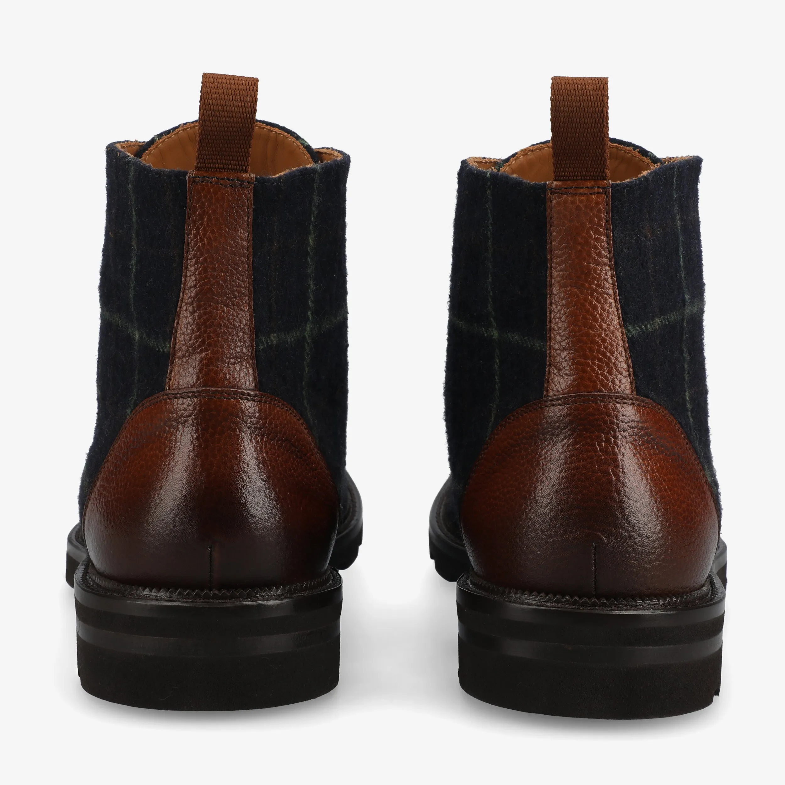 The Jack Captoe Boot in Navy Tweed