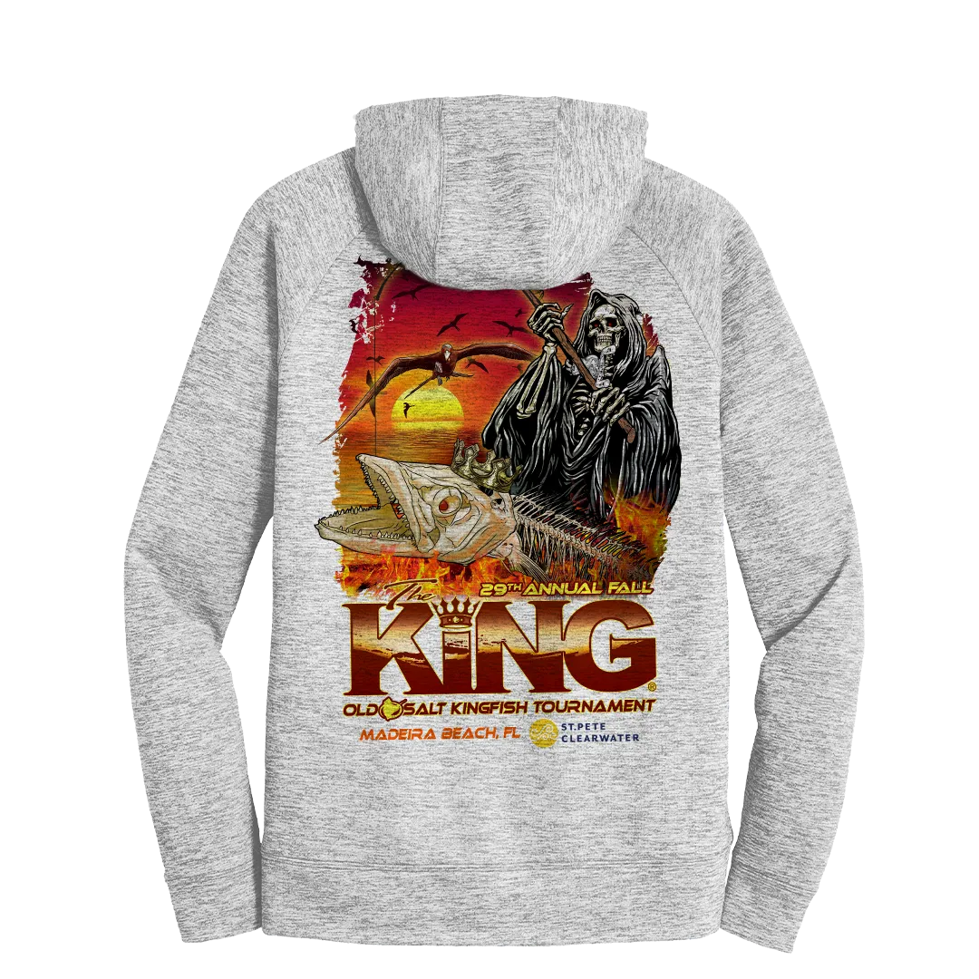 The KING - Fall 2022 - Long Sleeve - Fleece Tournament Hoodie - Electric Grey