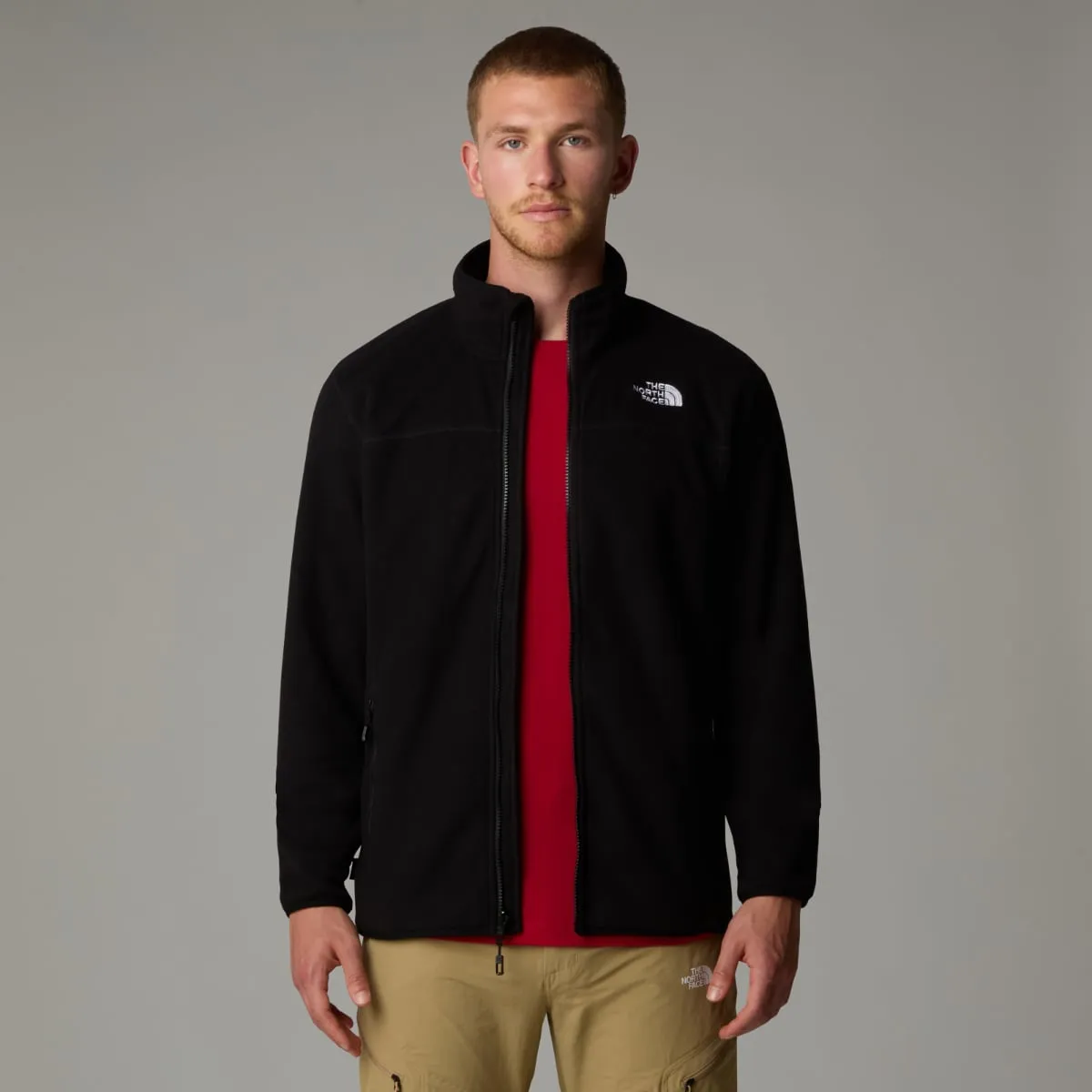 The North Face 100 Glacier Full Zip Fleece Men's Jacket | TNF Black