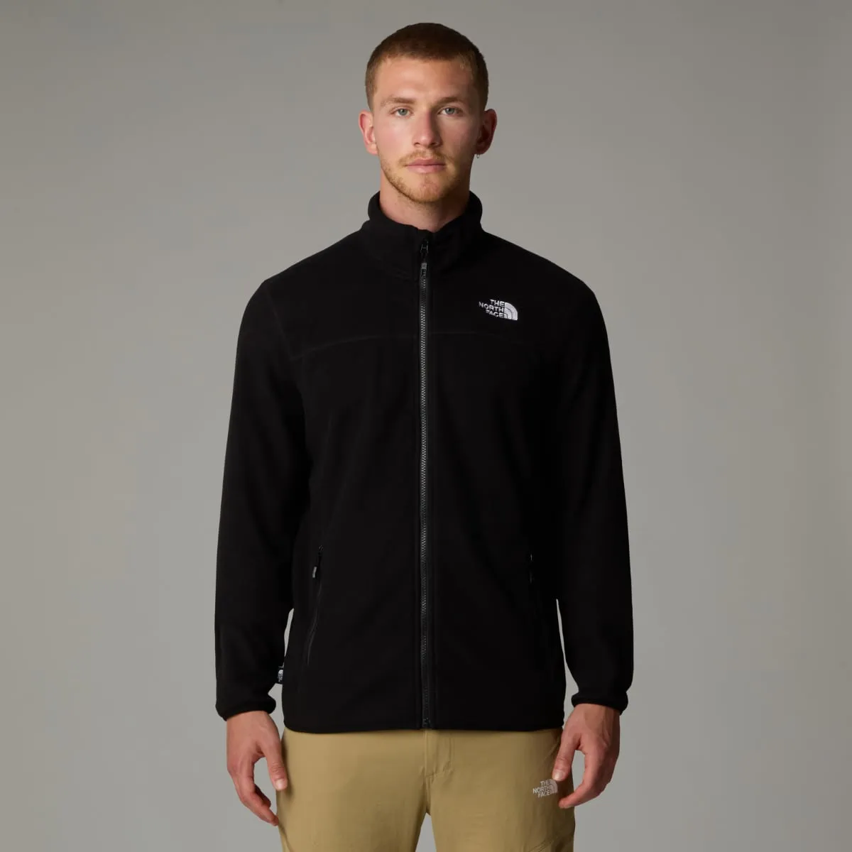 The North Face 100 Glacier Full Zip Fleece Men's Jacket | TNF Black