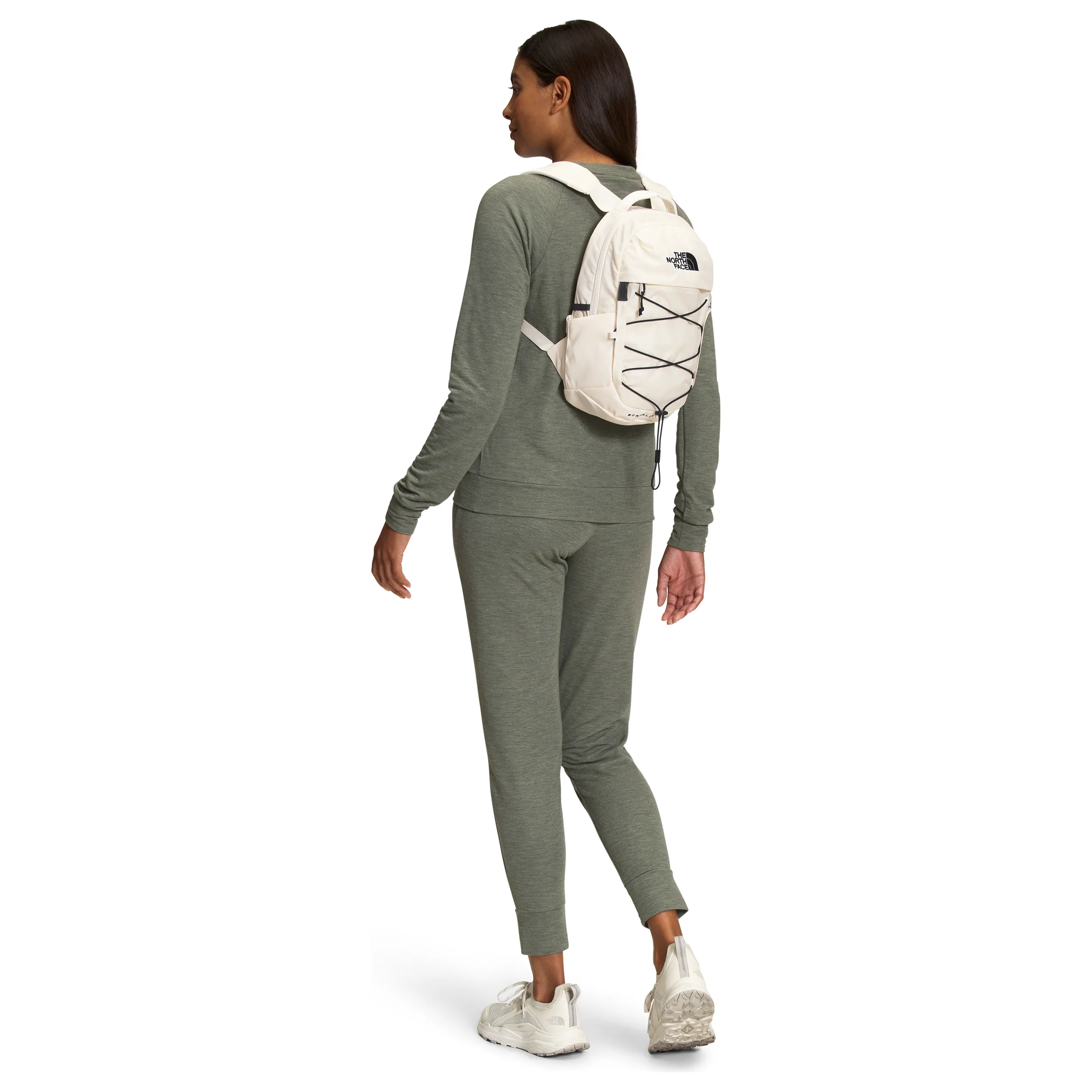 The North Face Borealis Mini Backpack in Gardenia White Black