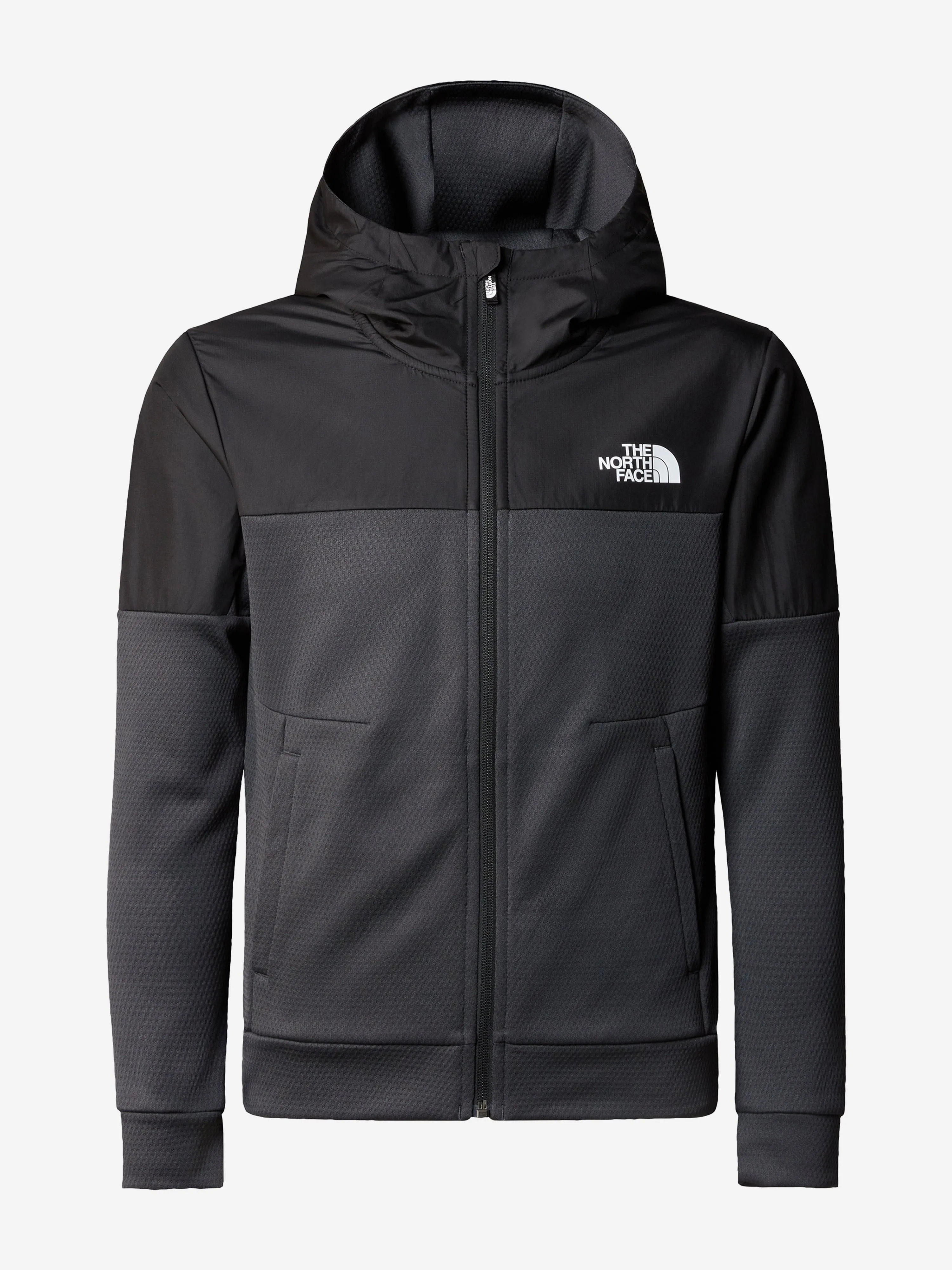 The North Face Boys Mountain Athletics Full Zip Hoodie in Black